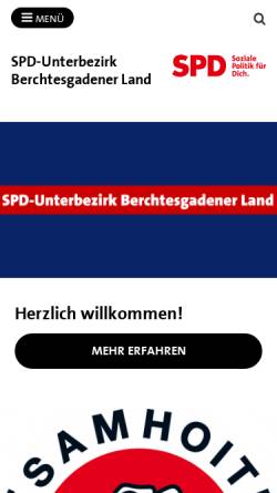 Vorschau der mobilen Webseite spd-bgl.de, SPD Bad Reichenhall