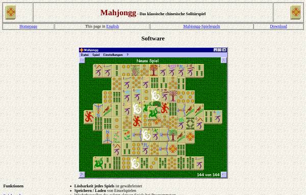 Mahjongg - Das klassische chinesische Solitärspiel