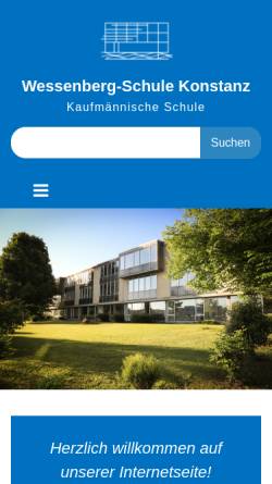 Vorschau der mobilen Webseite www.wessenberg-schule-konstanz.de, Wessenberg-Schule