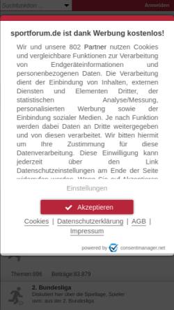 Vorschau der mobilen Webseite www.bundesligaforen.de, Bundesligaforen