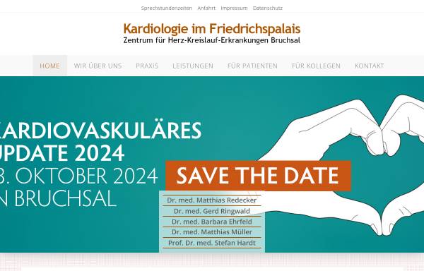 Vorschau von www.kardiologie-bruchsal.de, Kardiologie im Friedrichspalais