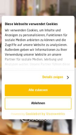 Vorschau der mobilen Webseite www.kardios.de, Kardios Die Kardiologen am Wittenbergplatz