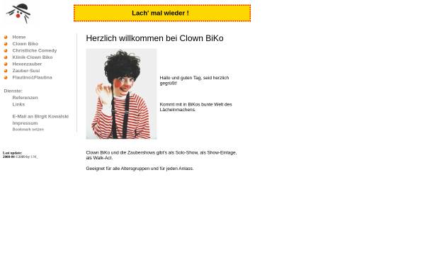 Vorschau von www.clownbiko.de, Biko