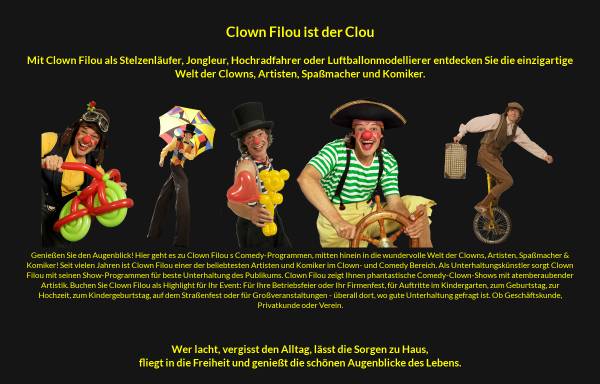 Vorschau von www.clown-filou.de, Filou