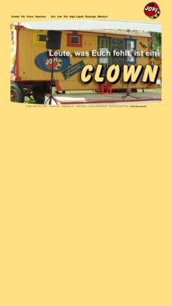 Vorschau der mobilen Webseite www.clown-jopi.de, Jopi