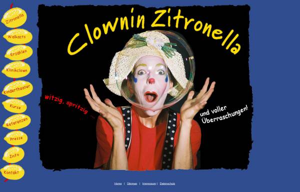 Vorschau von www.clownin-zitronella.de, Zitronella