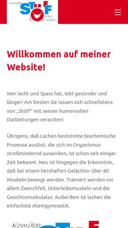Vorschau der mobilen Webseite www.komiker.ch, Baur, Stefan - 