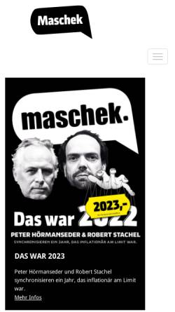 Vorschau der mobilen Webseite www.maschek.org, Maschek