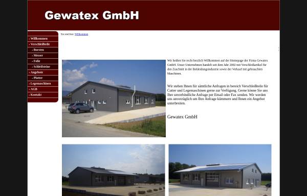 Vorschau von www.gewatex.com, Gewatex GmbH