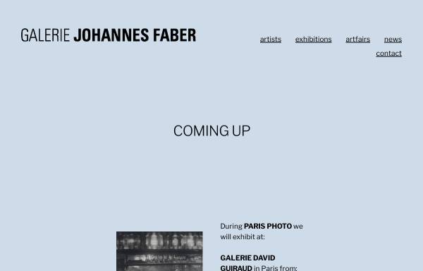 Vorschau von www.johannesfaber.com, Galerie Faber