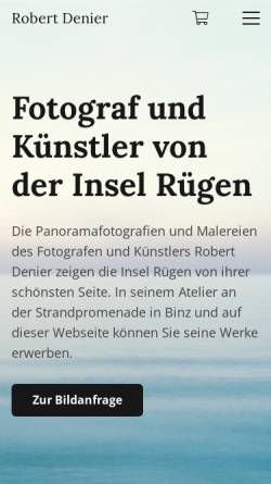 Vorschau der mobilen Webseite www.ruegen-inselgefluester.de, Robert Deniers