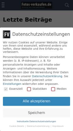 Vorschau der mobilen Webseite fotos-verkaufen.de, Fotos-Verkaufen.de