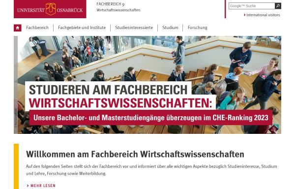 Vorschau von www.is.uni-osnabrueck.de, Intensiv-Studiengang Information Systems