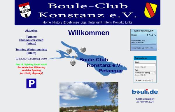 Vorschau von www.bouleclub-kn.de, Boule-Club Konstanz e.V.