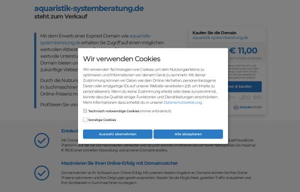 Vorschau von www.aquaristik-systemberatung.de, Aquaristik-Systemberatung