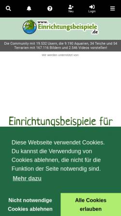 Vorschau der mobilen Webseite www.einrichtungsbeispiele.de, Einrichtungsbeispiele