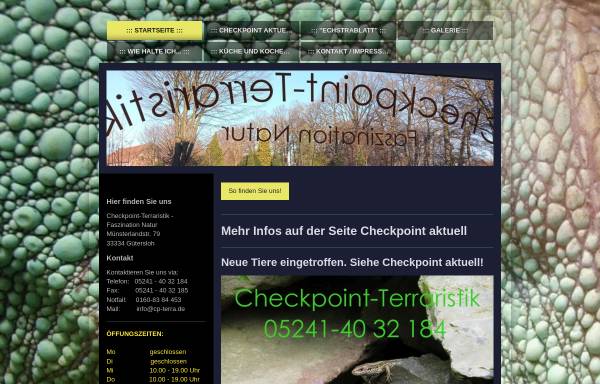 Vorschau von www.cp-terra.de, Checkpoint Terraristik