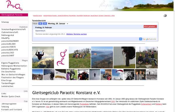 Vorschau von paraotic.com, Gleitsegelclub Paraotic