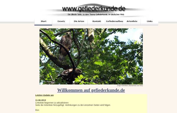 Vorschau von www.gefiederkunde.de, Gefiederkunde