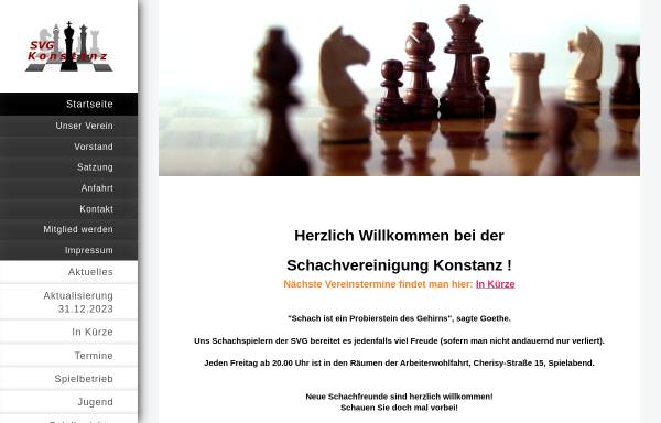 Vorschau von www.schachvereinigung-konstanz.de, Schachvereinigung Konstanz