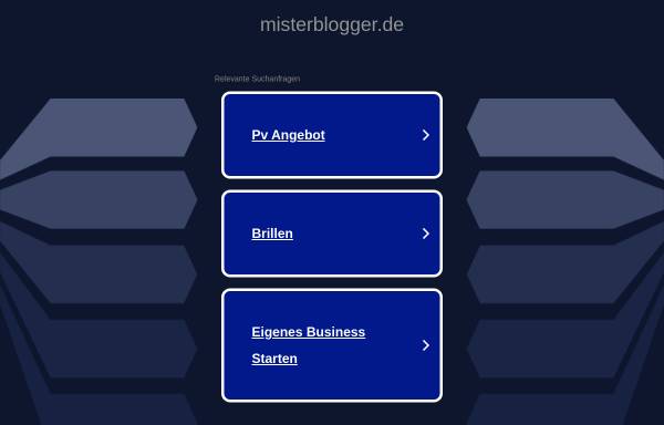 Vorschau von www.misterblogger.de, Misterblogger
