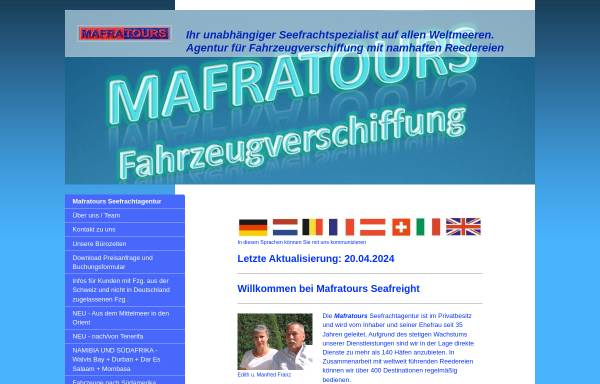 Vorschau von www.mafratours.eu, Mafra Tours