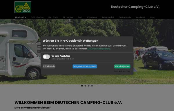 Vorschau von www.camping-club.de, Deutscher Camping Club e.V.