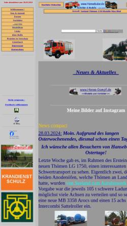 Vorschau der mobilen Webseite www.hansebube.de, Modellbau und Vorbild