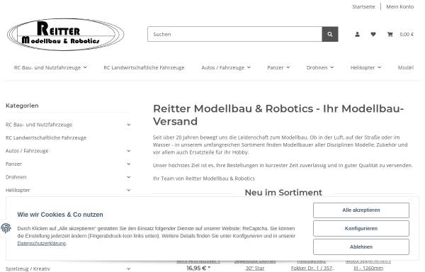 Vorschau von www.modellbauversand.de, Reitter Modellbauversand