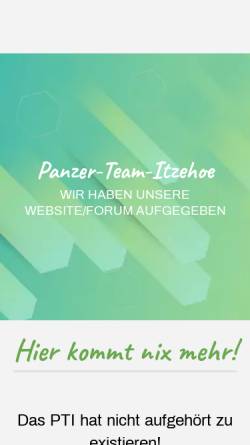 Vorschau der mobilen Webseite www.panzer-team.de, Panzer-Team-Itzehoe