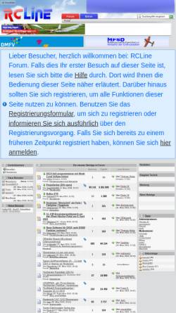Vorschau der mobilen Webseite www.rcline.de, RCline