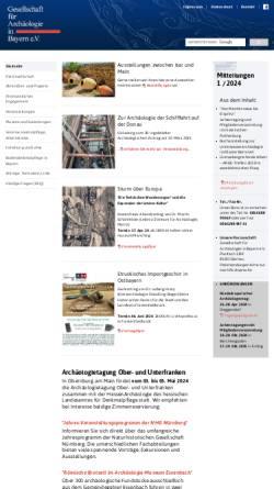 Vorschau der mobilen Webseite www.gesellschaft-fuer-archaeologie.de, Gesellschaft für Archäologie in Bayern e.V.