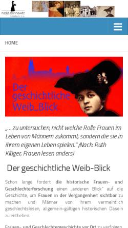 Vorschau der mobilen Webseite www.bennewitz-frauengeschichte.de, Bennewitz: Frauengeschichte