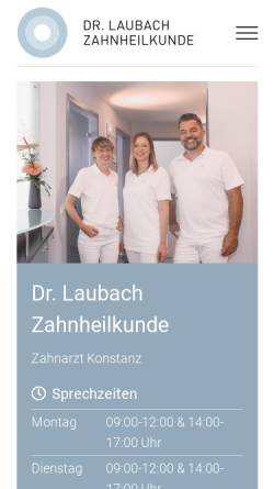 Vorschau der mobilen Webseite www.laubach.de, Dr. Gerhard Laubach