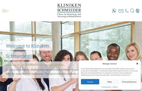 Vorschau von www.kliniken-schmieder.de, Kliniken Schmieder