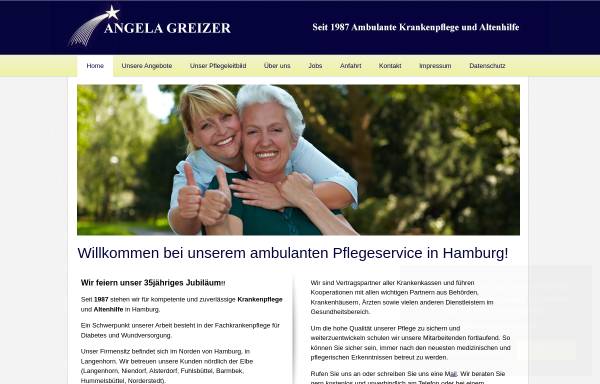 Vorschau von krankenpflege-greizer.de, Ambulante Krankenpflege und Altenhilfe