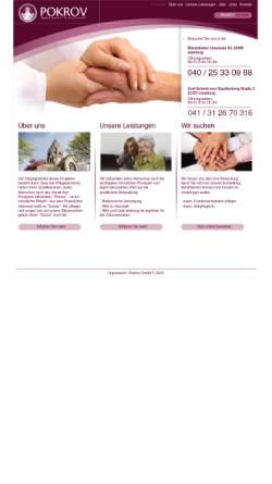 Vorschau der mobilen Webseite www.pokrov-pflegedienst.de, Ambulanter Pflegedienst Pokrov