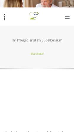 Vorschau der mobilen Webseite www.gsd-hamburg.de, GSD Pflegedienst