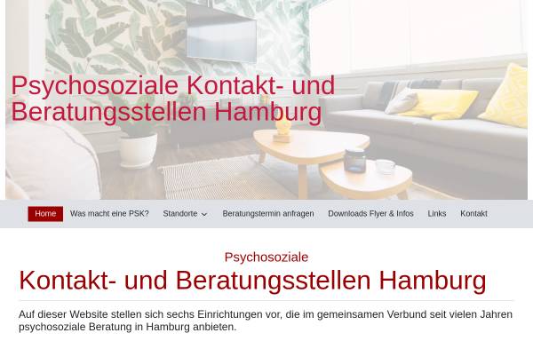 Vorschau von www.psk-hamburg.de, Psychosoziale Kontaktstellen