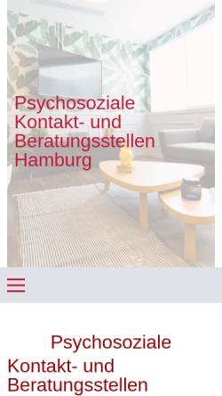 Vorschau der mobilen Webseite www.psk-hamburg.de, Psychosoziale Kontaktstellen