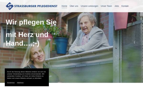 Vorschau von www.pflege-zuhaus.de, Strassburger Pflegedienst
