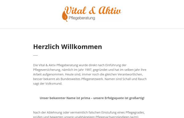 Vorschau von www.vitalundaktiv.de, Vital & Aktiv - Kostenlose Pflegeplatzberatung