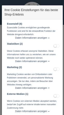Vorschau der mobilen Webseite www.einpacken.de, Blank GmbH