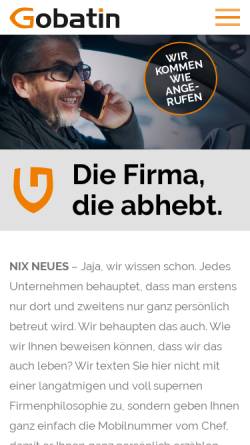 Vorschau der mobilen Webseite www.gobatin.at, GOBATIN Ges.m.b.H.