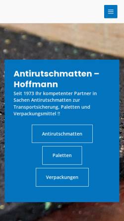 Vorschau der mobilen Webseite www.verpackung-hoffmann.de, Hugo Hoffmann - Verpackungstechnik & Verpackungsdienstleistungen