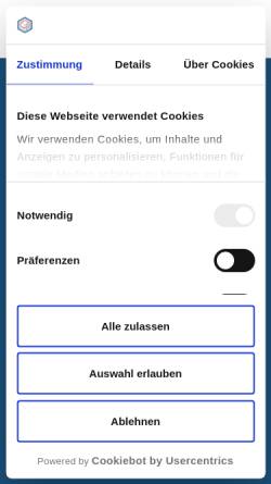 Vorschau der mobilen Webseite www.prodinger.de, Prodinger Verpackung oHG