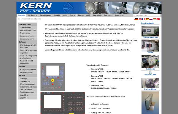 Vorschau von www.cnc-maschinen.de, Kern CNC-Service, Inh. Stefan Kern