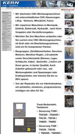 Vorschau der mobilen Webseite www.cnc-maschinen.de, Kern CNC-Service, Inh. Stefan Kern