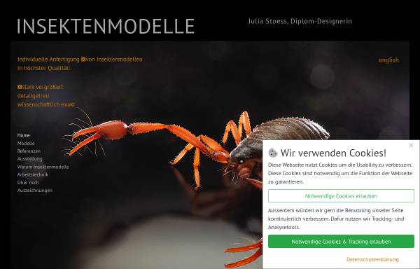 Vorschau von www.insektenmodelle.de, Insektenmodelle - Julia Stoess