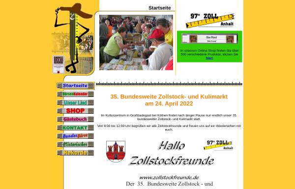 Vorschau von www.zollstockfreunde.de, Zollstockfreunde 97 Zoll Anhalt